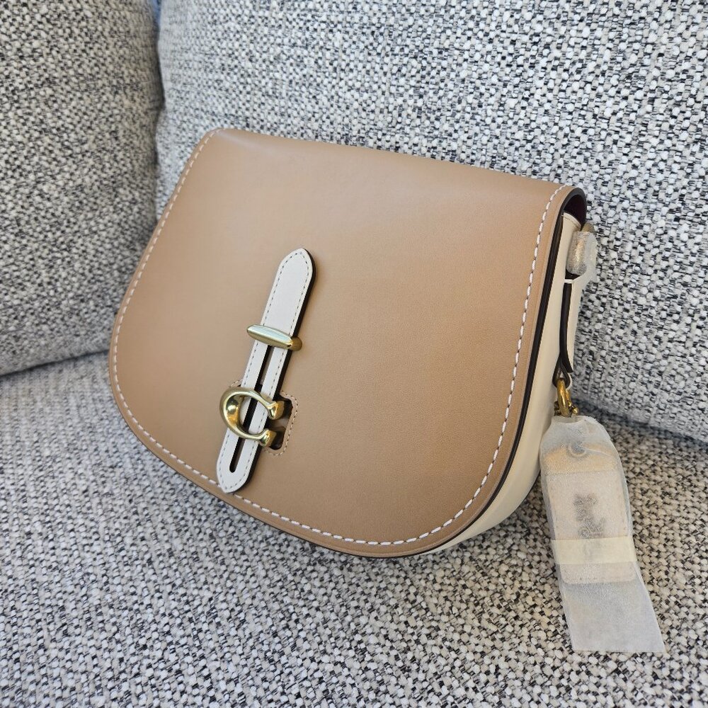 Coach Saddle Bag 23 Colorblock - Picture 2 of 16
